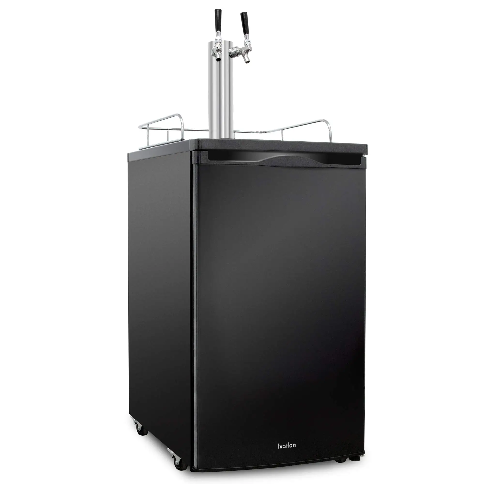 Ivation Full Size Kegerator, Dual Tap Draft Beer Dispenser & Beverage Cooler