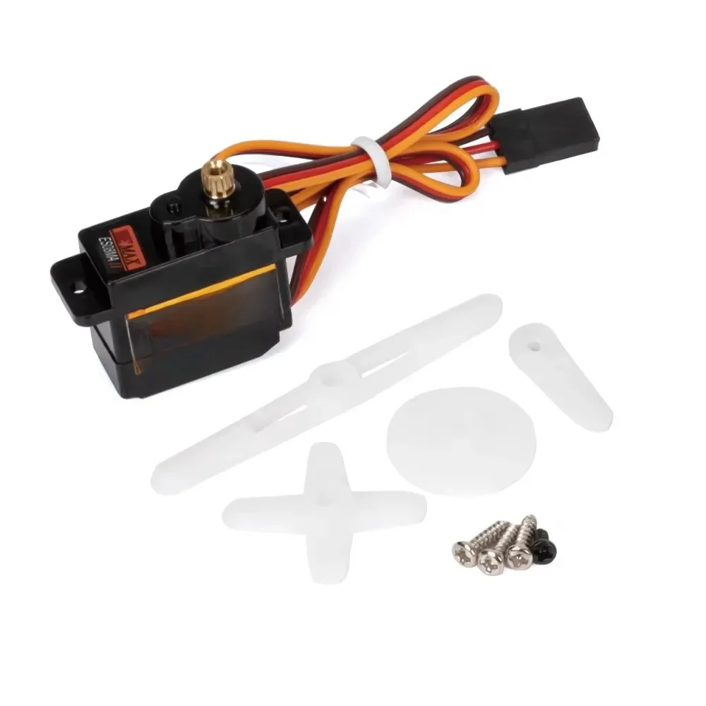 EMax ES08MA II 12g servo à engrenages métalliques analogiques avec support et bras 15T pour modèle de voiture 1/24 RC Axial SCX24 pièces de mise à niveau de gladiateur