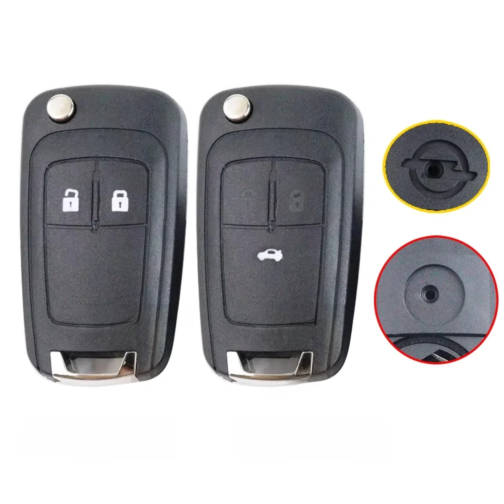 Boîtier de clé de voiture 2/3-BT, coque pour Opel Vauxhall Corsa Astra Vectra Zafira Omega pour Buick crosse Encore Regal Verano