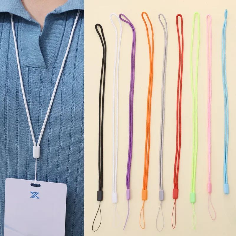 Lanière de téléphone portable, corde ronde suspendue au cou, caméra, lecteur MP3 MP4, Iphone, Samsung, Millet pour le travail, lanière en Nylon Anti-perte
