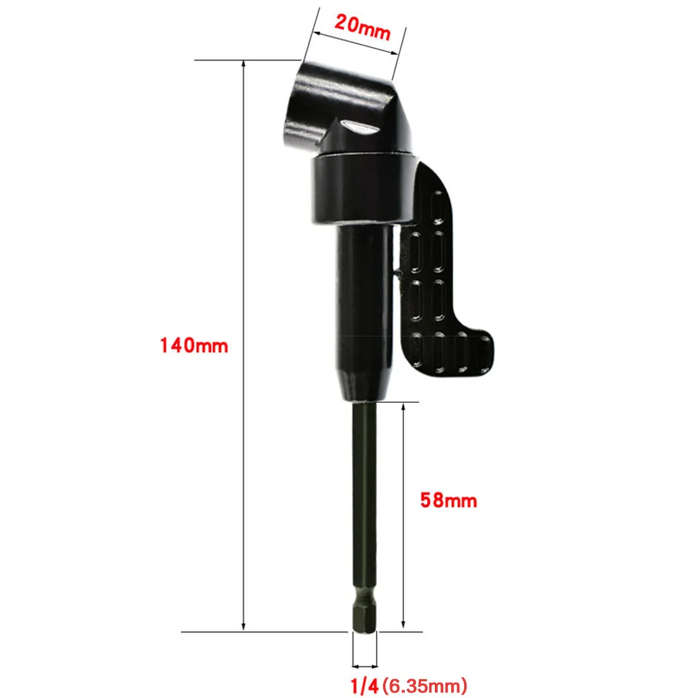 STONEGO 105 Degree Angle Extension Screw Driver Socket Holder Adapter for Screwdriver Bit