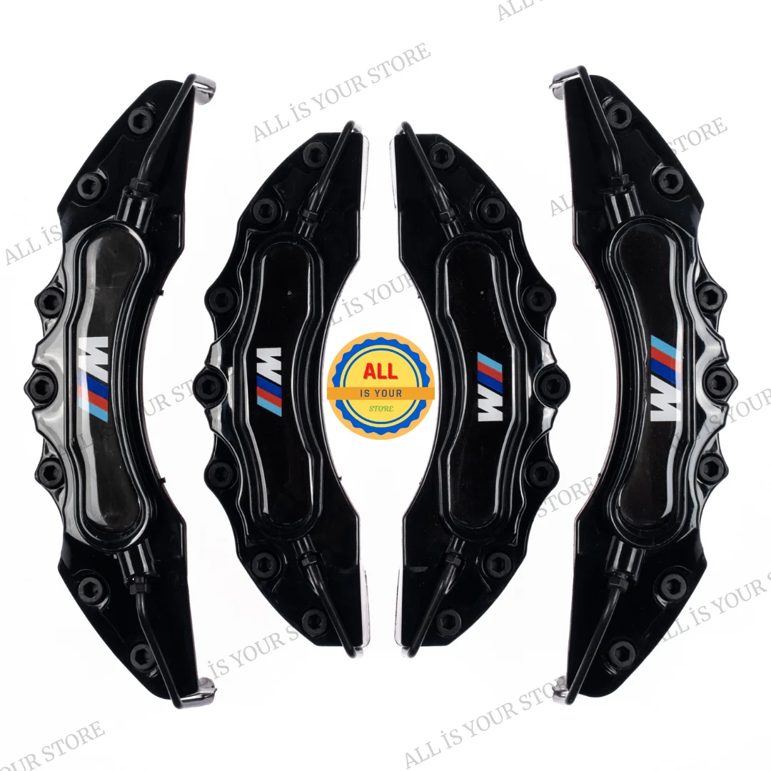 Cubierta de pinza de freno para coche, accesorios de repuesto para BMW M, 4 piezas M, negro, azul, verde, rojo, naranja y amarillo