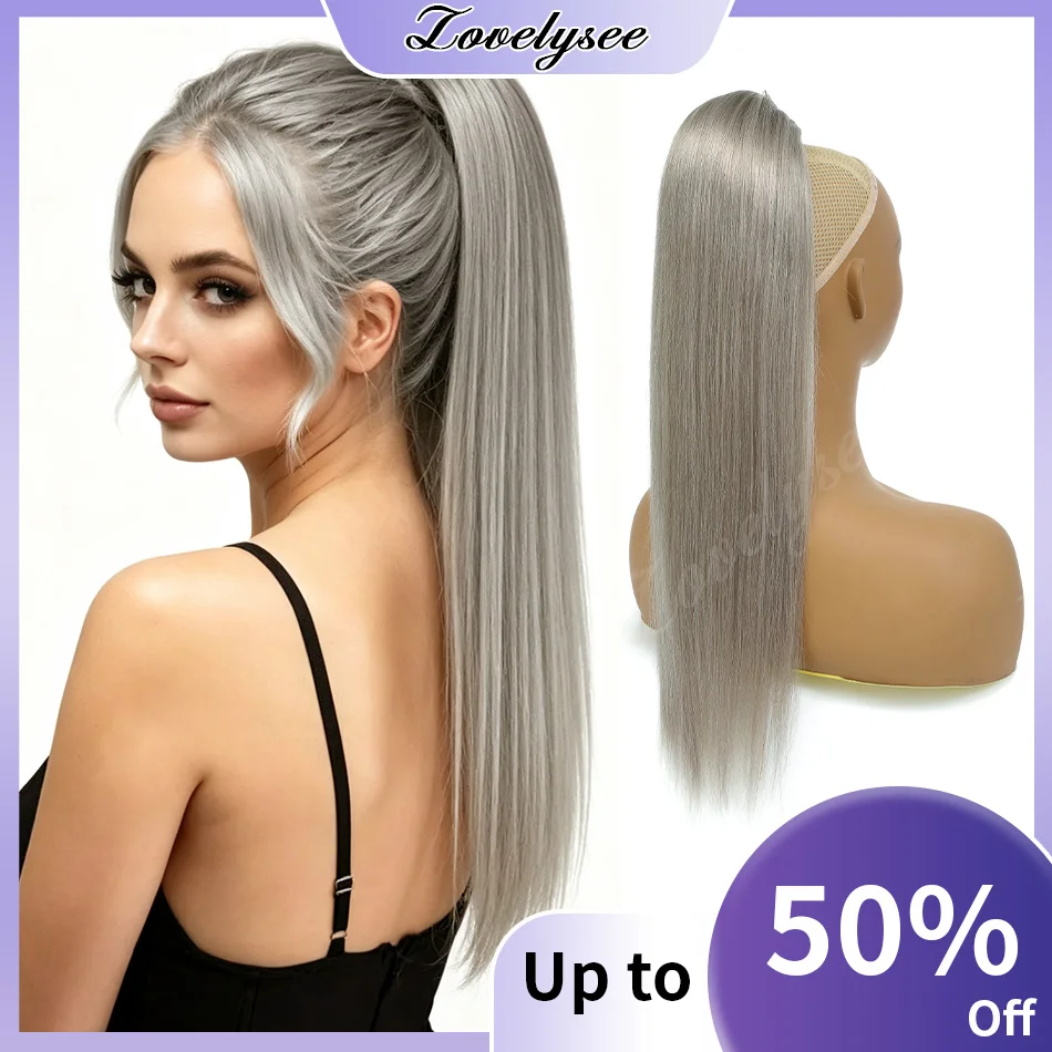 queue-de-cheval-droite-grise-en-cheveux-humains-avec-clip-et-cordon-de-serrage-100-cheveux-humains-bresiliens-remy-extensions-a-clipser