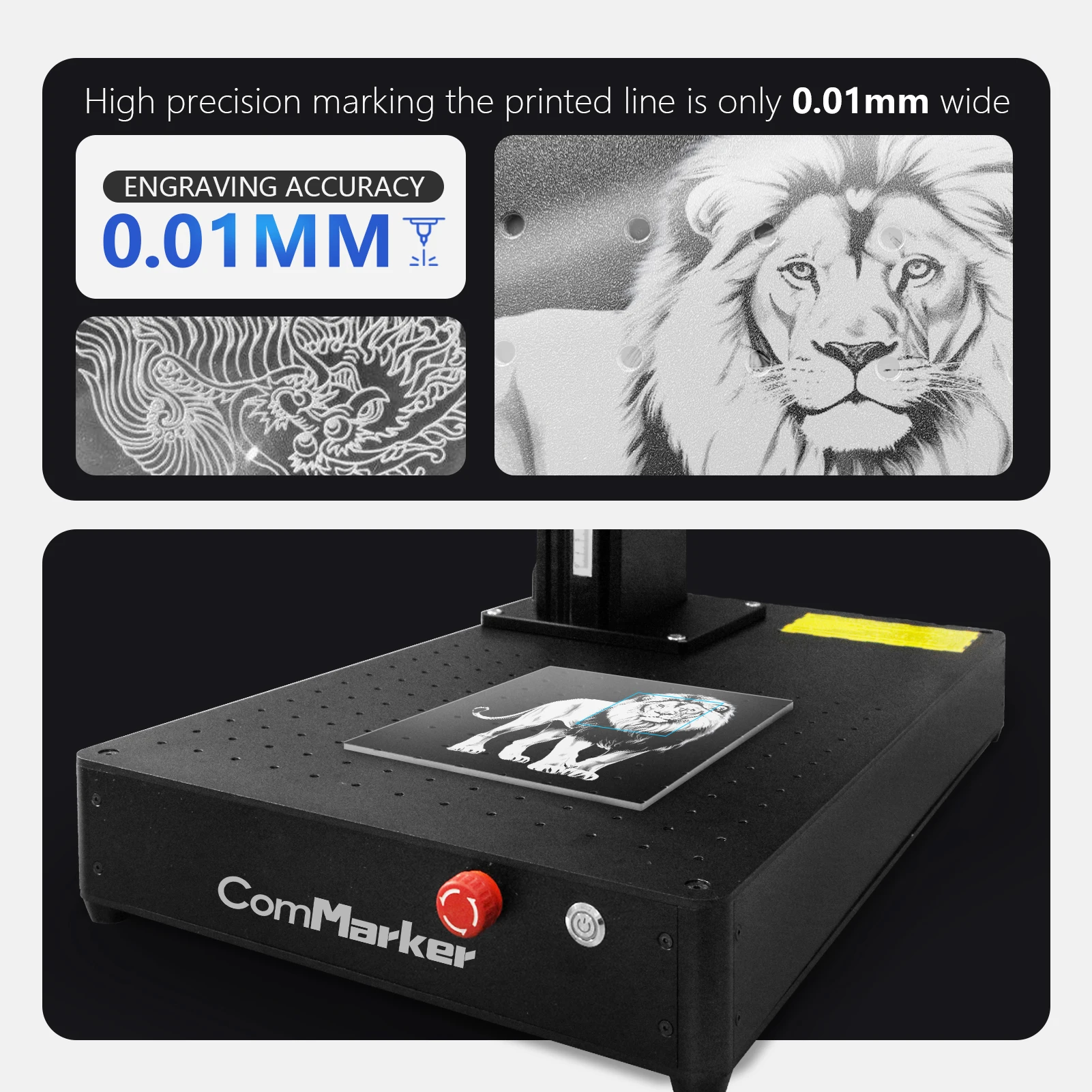 ComMarker B4 40w CO2 Laser marking machine metal Pipe Laser Engraving Machine 60w Wood Acrylic Leather Paper Engraver Cutting