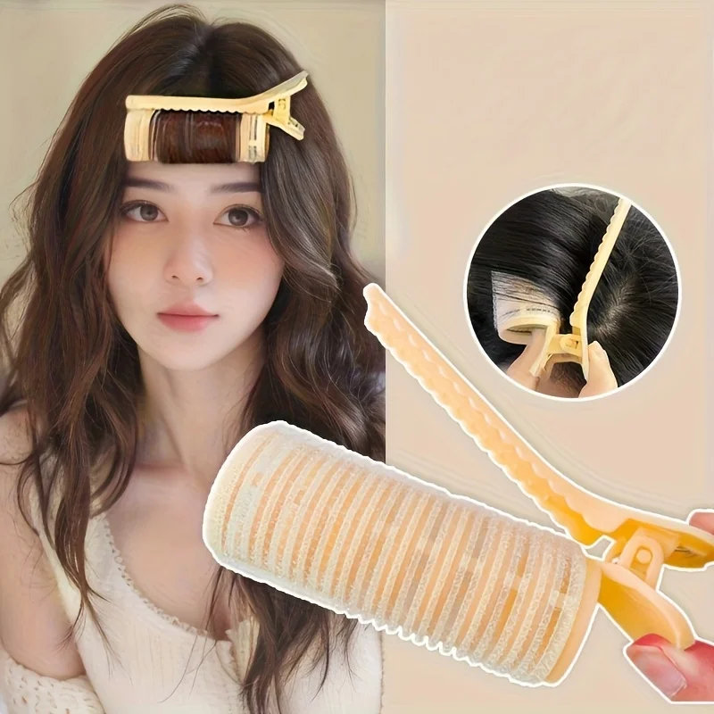 5/8 Stück runde Lockenwickler in zufälliger Farbe – Styling-Tools aus Kunststoff, geeignet für langes und kurzes Haar, natürliche Wellen und voluminöse Designs, schlichter und eleganter Stil,