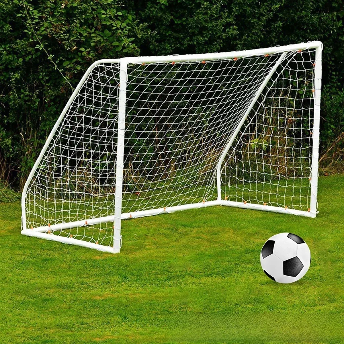 Filet de football pleine taille pour but de football, entraînement sportif junior, 1.8M X 1.2M ​ 2,4 M X 1,8 M ​ ​ Filet de football 3,6 m x 1,8 m de haute qualité
