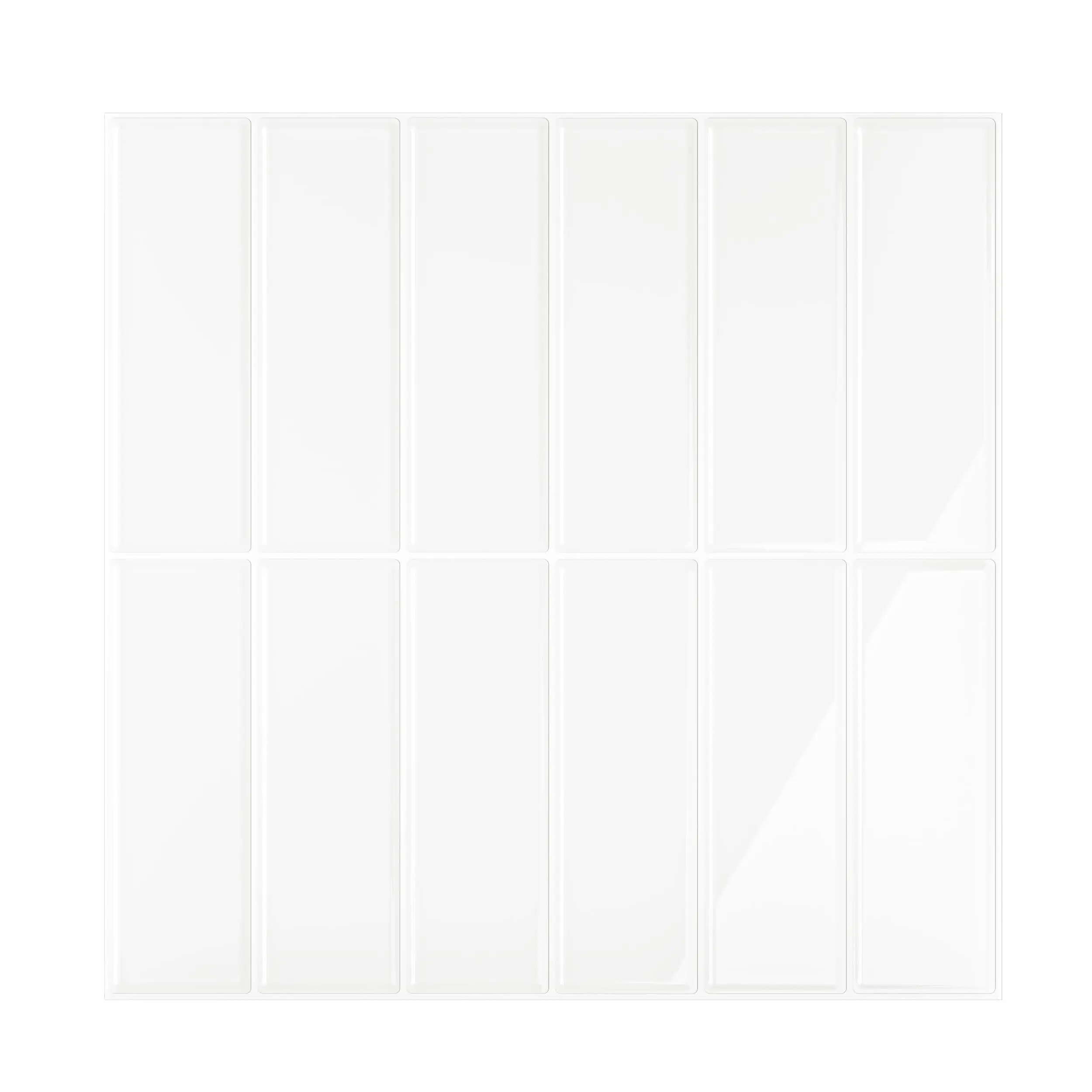 10 vel klassieke witte rechte lineaire peel-and-stick wandtegels voor keuken en badkamer, zelfklevende keramische wandtegels, peel-and-stick, waterdichte achterwandtegels voor keuken, 10''x10''