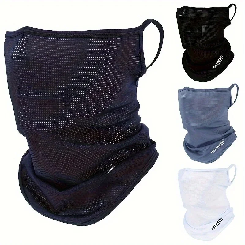 AliExpress WRELS Full Face Mask Balaclava for Outdoor Hiking Cycling Breathable Ice Silk Sun Protection Windproof Motorcycle Scarf Neck Gaiter