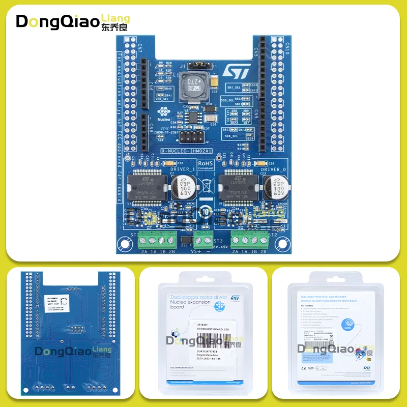 X-NUCLEO-IHM02A1 L6470 Motor Controller, Driver, and Power Management Nucleo Expansion Board
