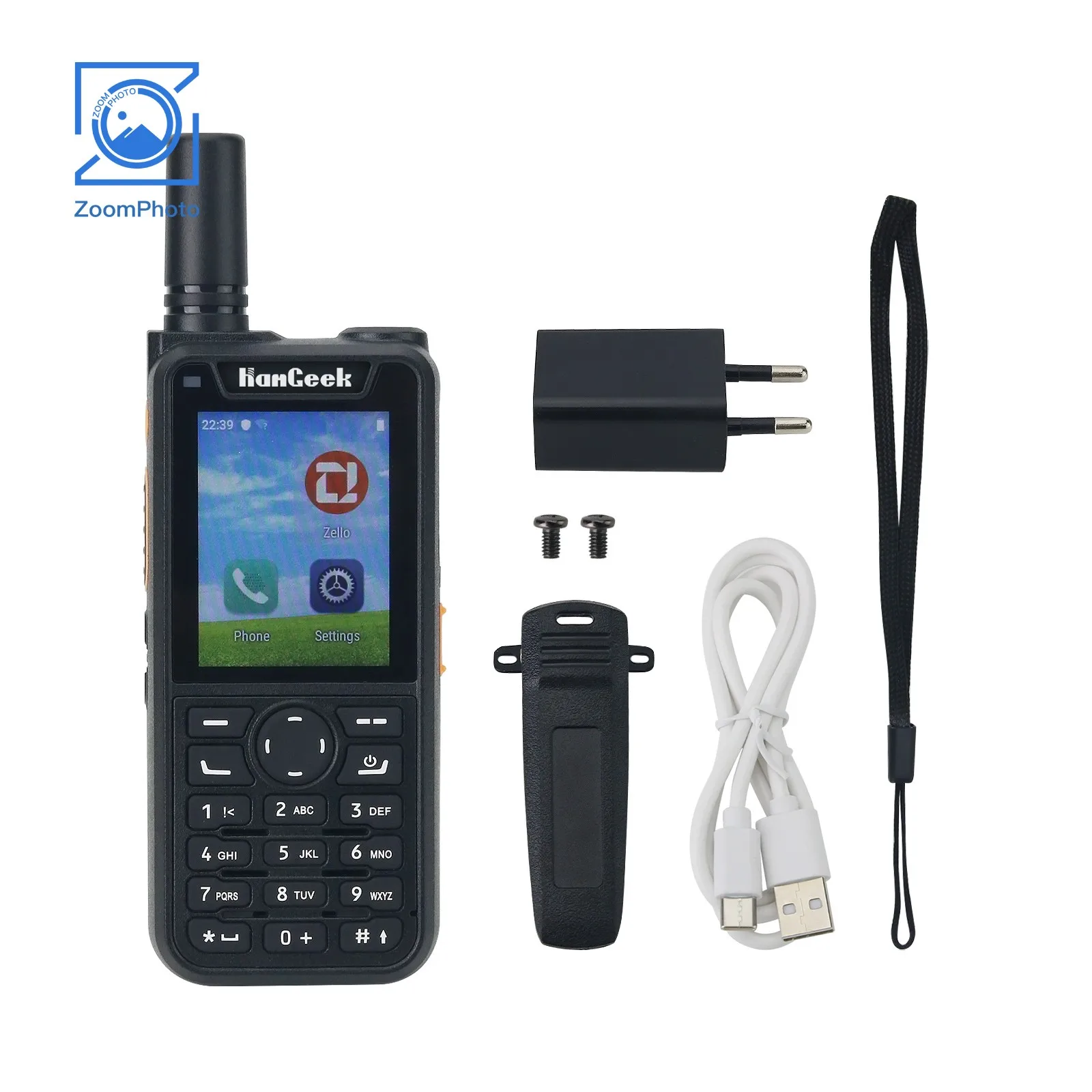 

HAMGEEK 4GZA 2G 3G 4G Walkie Talkie 5000KM Handheld Transceiver for Zello Supports WiFi & Bluetooth