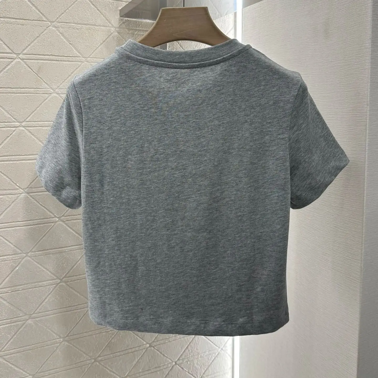 

2025 New Products On The Shelves Short Printed Chain T Shirt Mercerized Cotton Material