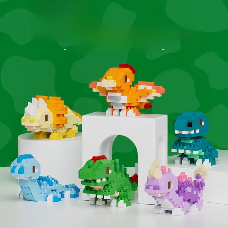 Micro blocs de construction de dinosaure, Triceratops jurassique, modèle de bricolage, ptérosaure, Spinosaurus, Mini figurines en brique, jouet pour enfants, noël
