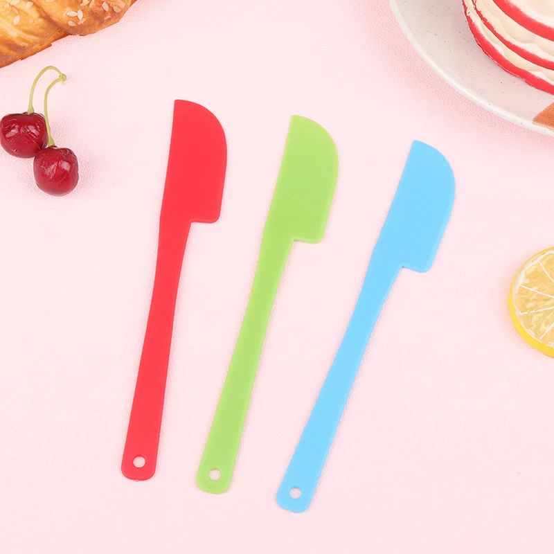 1pc PP Mini Plastic Cream Baking Scraper Non Stick Butter Spatula Cutter Heat Resistant Kitchen Pastry Tools Scraper