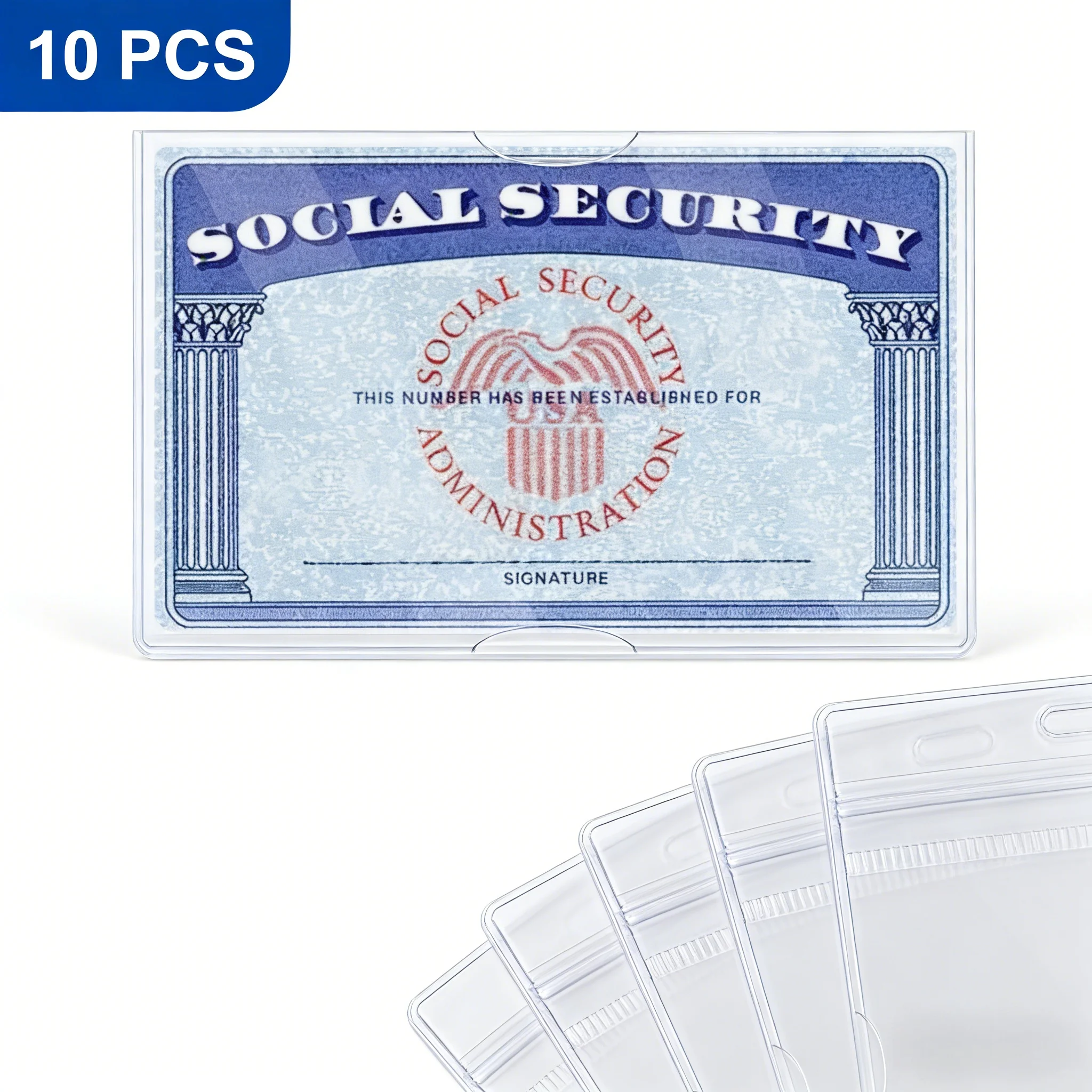 Bulk 10-pack card protectors - convenient sleeves for safegu