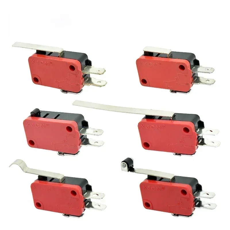 Yidi 16a 250vac spdt micro interruptor de limite de viagem momentâneo 1no1nc rolo de alavanca de 3