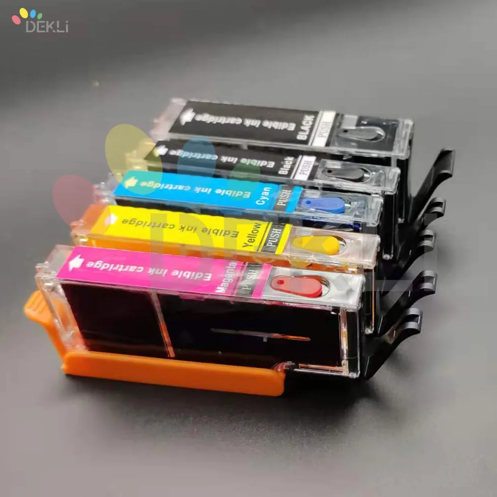 PGI 280 CLI 281 Refillable Edible ink Cartridge for Canon PGI-280 CLI-281 Reset Edible Ink Cartridge With Auto Reset Chip