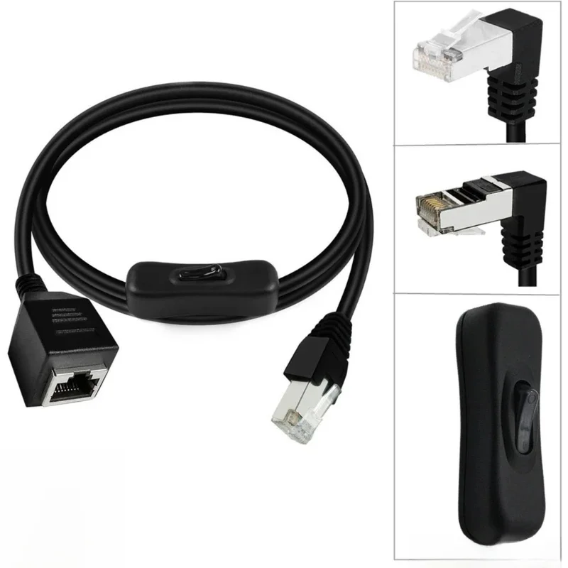 Kabel przedłużający RJ45 CAT6e wyłącznikami RJ45 Przewód męski na żeński H8WD — zdjęcie produktu 7