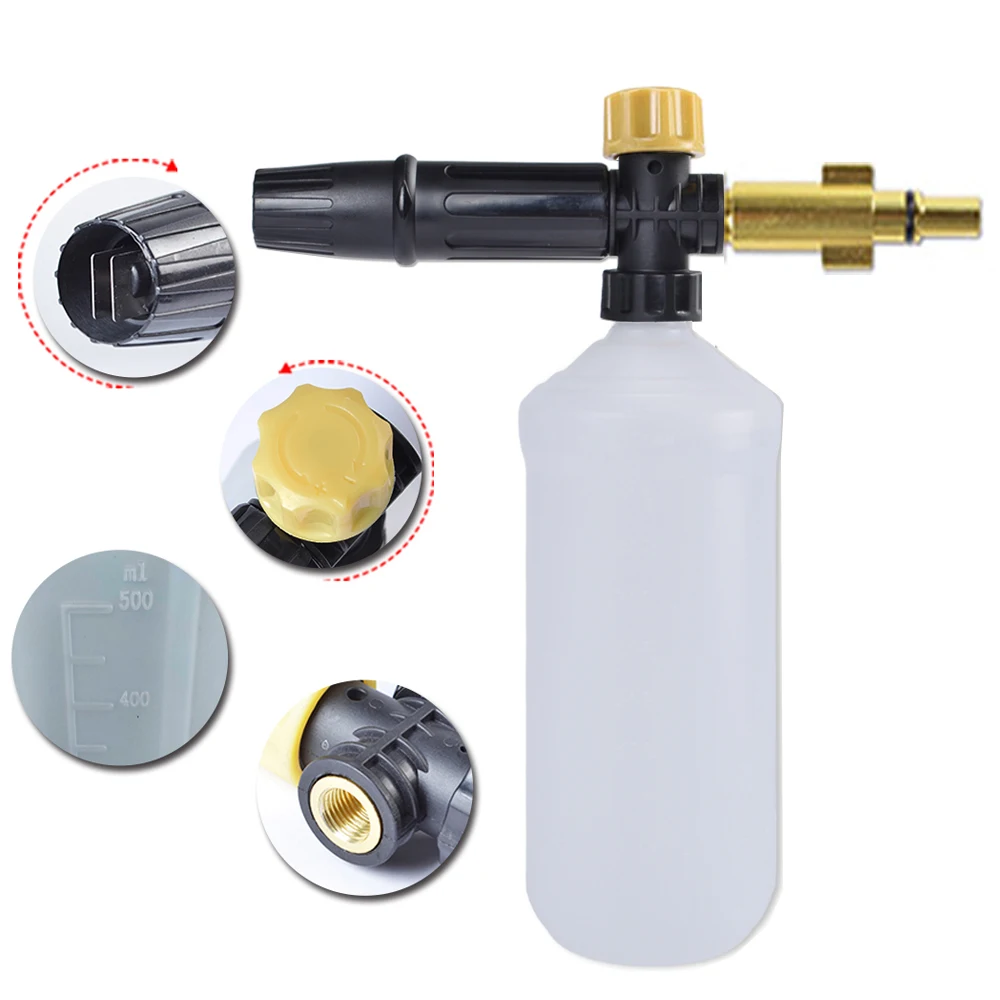 Pressure Washer Snow Foam Lance For Bosch AQT Aquatak High Pressure Foam Gun Soap Foamer Nozzle Car Clean Foam Wash Soap Sprayer