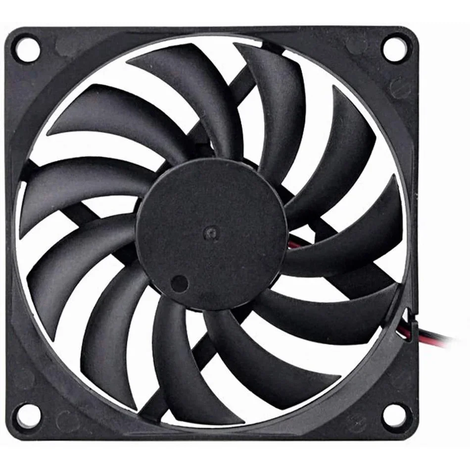 8010 Bezszczotkowy wentylator chłodzący 5V 12V 24V 2 Pin 80mmx80mmx10mm Wentylator chłodzący DC do chłodnicy radiatora komputera CUP — zdjęcie 2