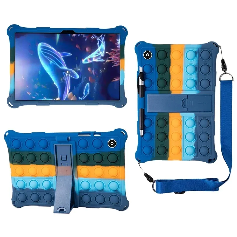 Pokrowiec na tablet Samsung Galaxy Tab A8 10.5 Case 2021 SM-X200 A7 Lite 8.7 T220 10.4 T500 A 8.0 T290 Soft Bubble Kids Stand Case — zdjęcie produktu 7