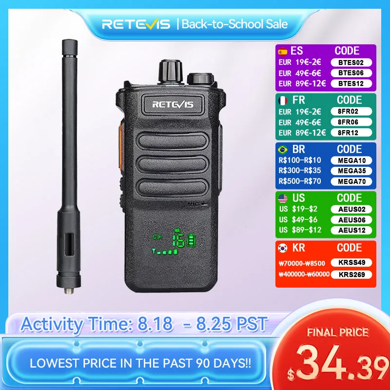 Reach Radio Communicator Retevis 10W Radios Walkie