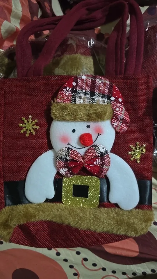 1-20PCS Christmas Tote Bag Snowman Bear Candy Bag Children Gift Bag Storage Bag Christmas Decoration photo review