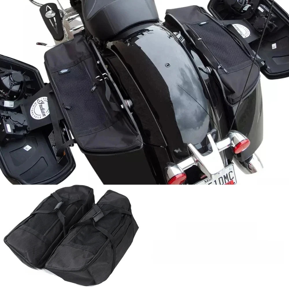 AliExpress NONE Indian Challenger Motorcycle Saddlebags  Waterproof Luggage with Mounting Straps for Roadmaster Bike Touring Accessories