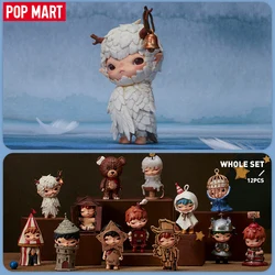 POP MART-Boîte mystère de la série Hirono, boîte ennemi, figurine d'action, jouet mignon, 1 pièce, 12 pièces