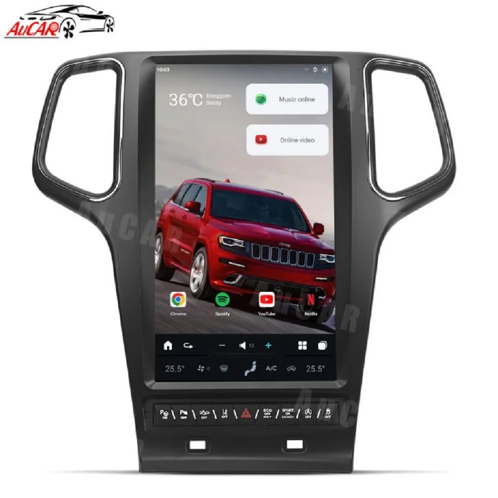 

Автомагнитола Aucar 13.6'' с Android 13 для Jeep Grand Cherokee 2014-2020, GPS-навигация, сенсорный экран, Android Auto, стереосистема