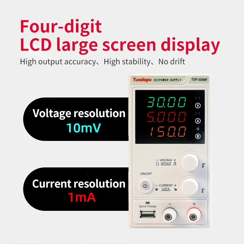 Tuodapu laboratório ajustável dc fonte de alimentação 30v 10a interruptor do regulador de tensão fonte de alimentação dc 60v 5a fonte de alimentação desktop