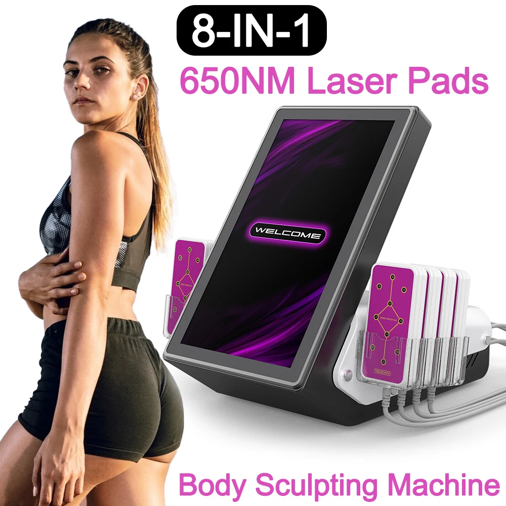 650nm LED laser Lipo Fat Burning Cellulite Removal Body Sculpting Machine, Effective Home Beauty Treatment for Men and Women