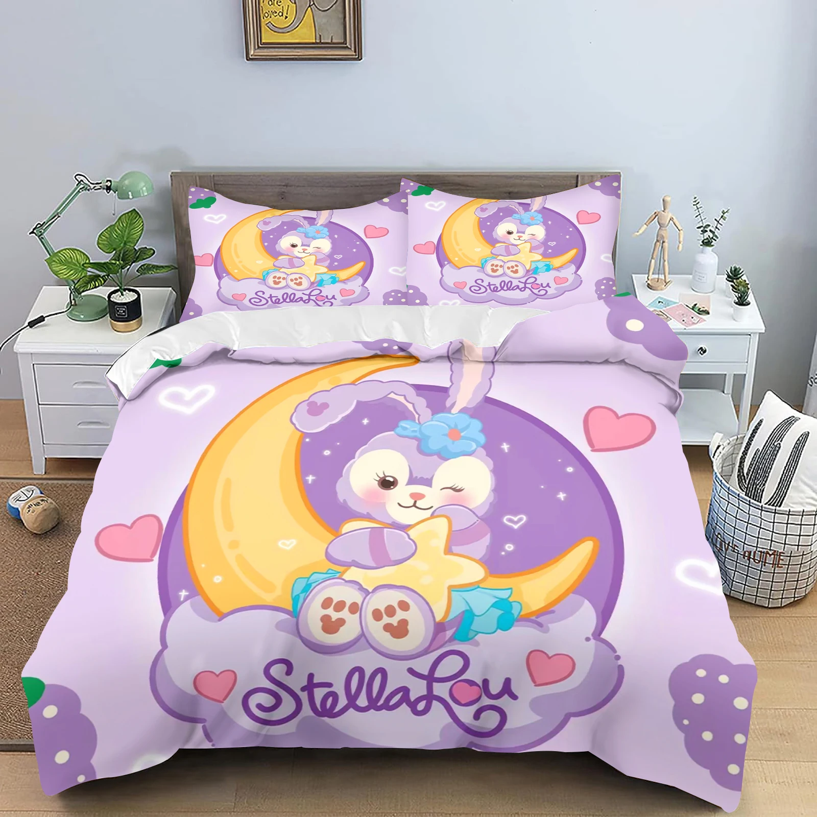 

StellaLou комплект пододеяльников, одеяло, постельное белье, 3d детский комплект постельного белья, 3 предмета, 1 пододеяльник, королевский размер