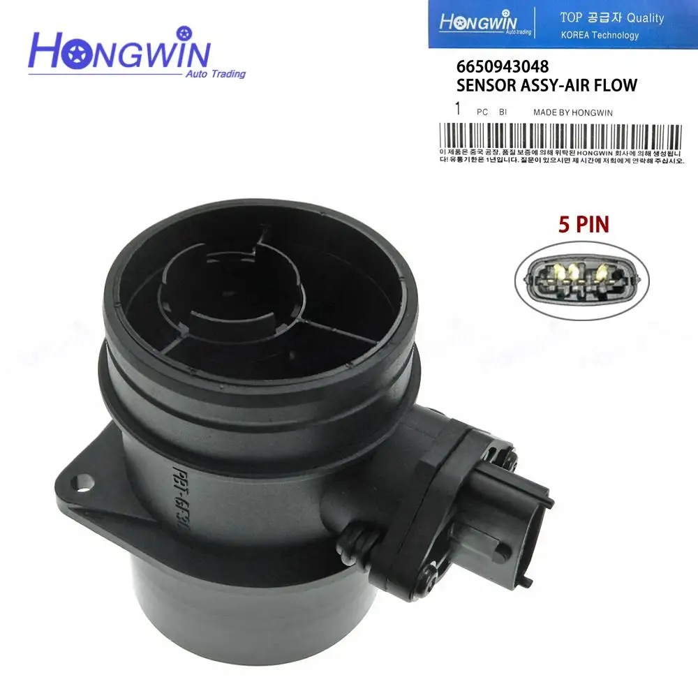 Genuine No:6650943048 0280218130 MAF Mass Air Flow Sensor Plug For Ssangyong Actyon I Kyron Rexton Rodius GAB 2.7-3.2L 2003-2012