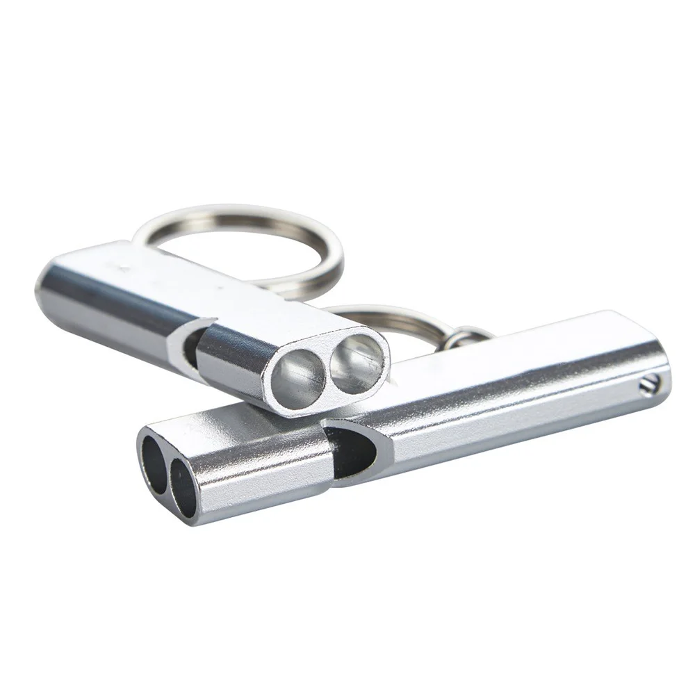 صفارات الطوارئ إنقاذ السلامة صافرة الاطفال الإنقاذ إشارة بصوت عال صفارة إنقاذ مع الحبل وسلسلة المفاتيح للخارجية