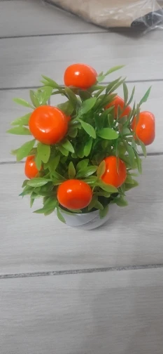 Gift Fake greenery Home Decoration Artificial Plants Bonsai Orange Berries Fruit Tree potted Pomegranate Gift Chili photo review