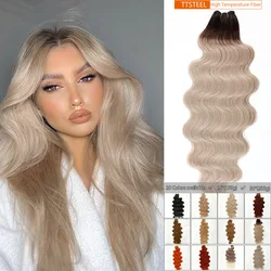 GREY Blonde Bio Body Wave Hair Weave Bundles 26