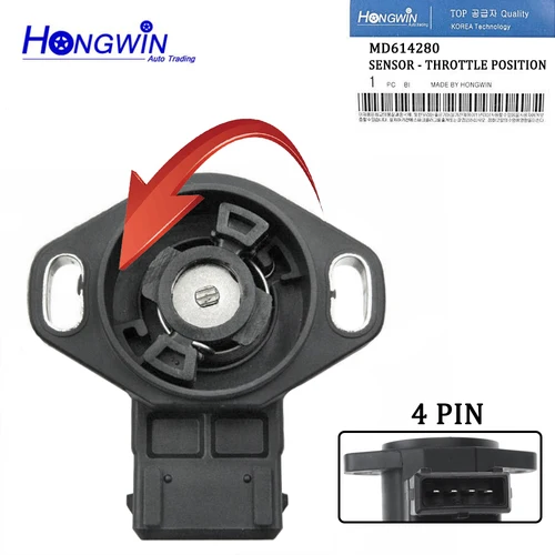MD-MD de moda para requisitos particulares 614280   Sensor de posición del acelerador TPS para Mitsubishi Diamante Expo Mighty Montero Dodge Ram 50 Space Runner Pajero I II L 200