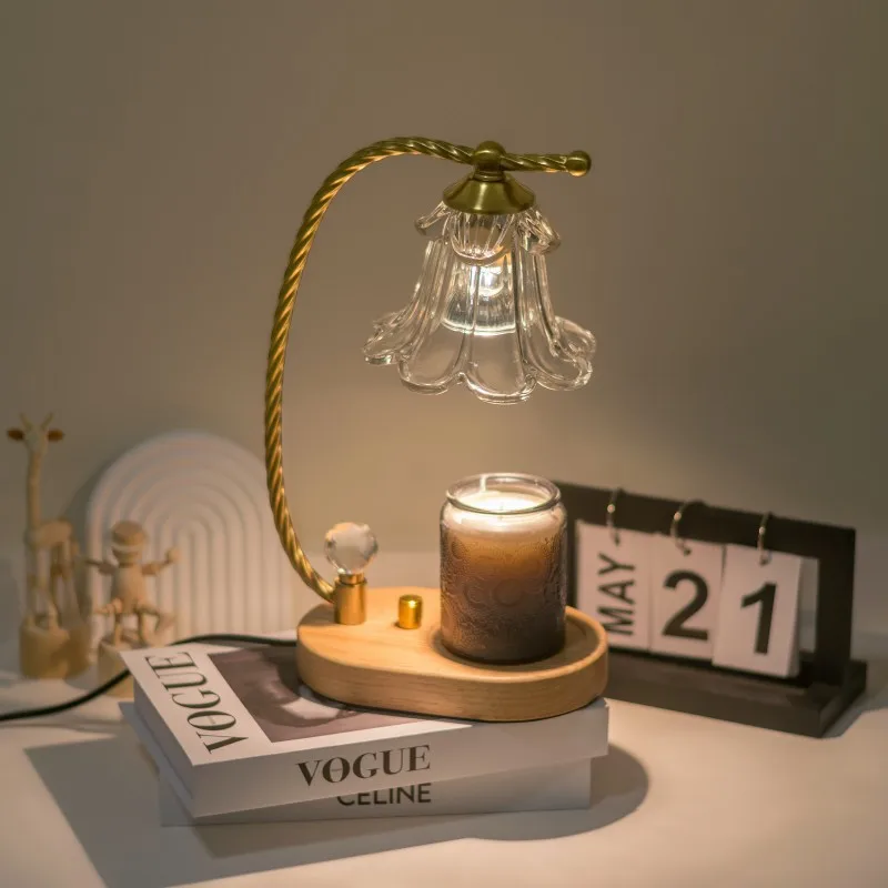 Imagem -04 - Retro Melting Wax Lamp para Home Decor Led Escurecimento Aromaterapia Mesa Vela Aquecedor Quarto Bedhead