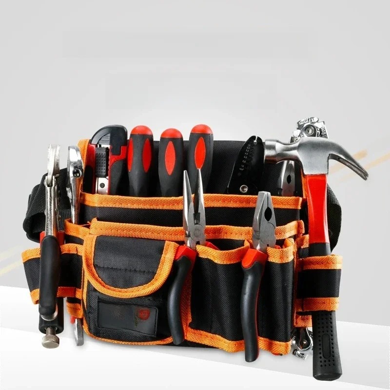Multi-functional Electrician Tools Bag Waist Pouch Belt Storage Holder Organizer Garden Tool Kits Waist Packs Oxford Cloth