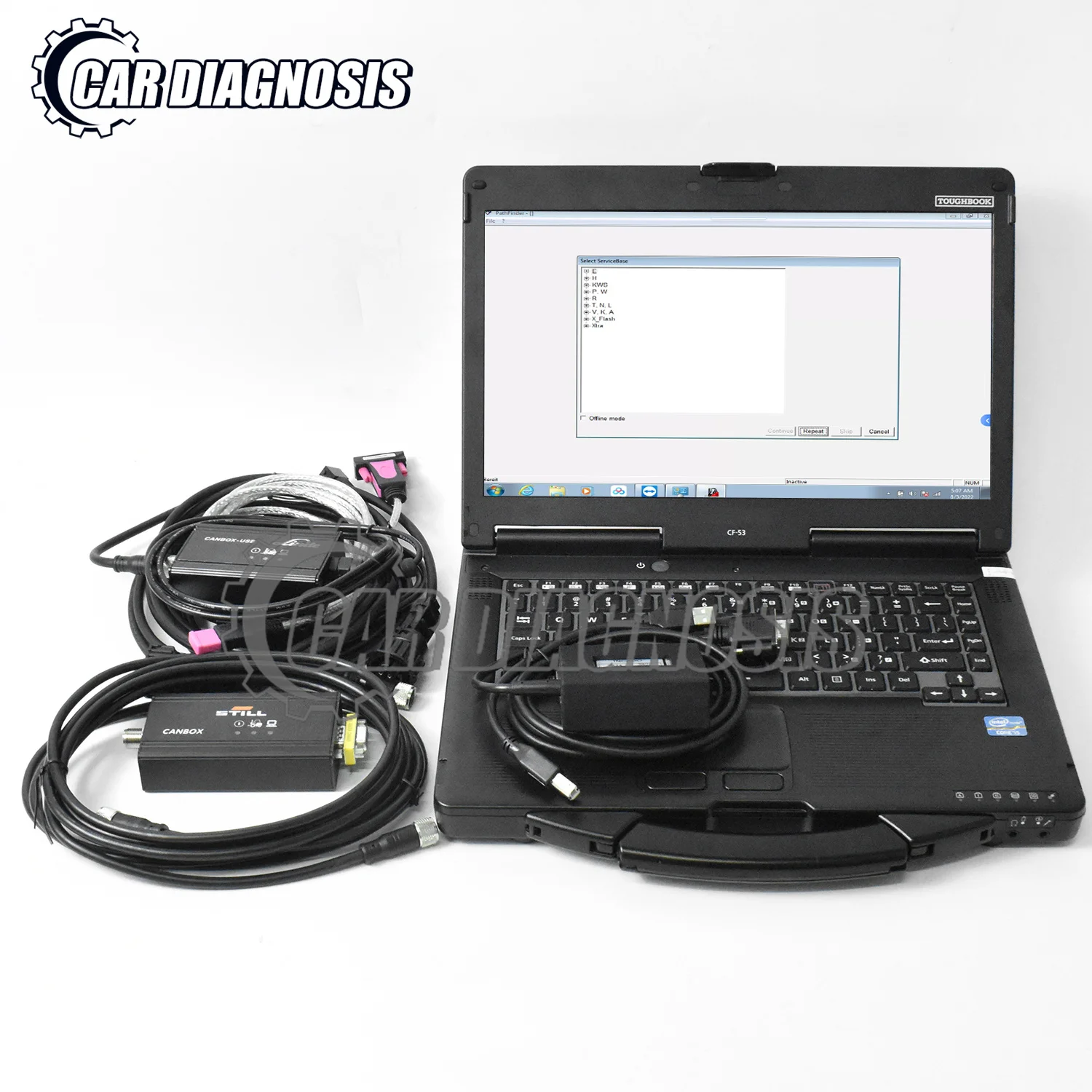 Judit Incado Box Jungheinrich JUDIT Diagnosis tool+JUDIT 4 Jungheinrich Linde canbox Still forklift diagnostic CF53 Laptop