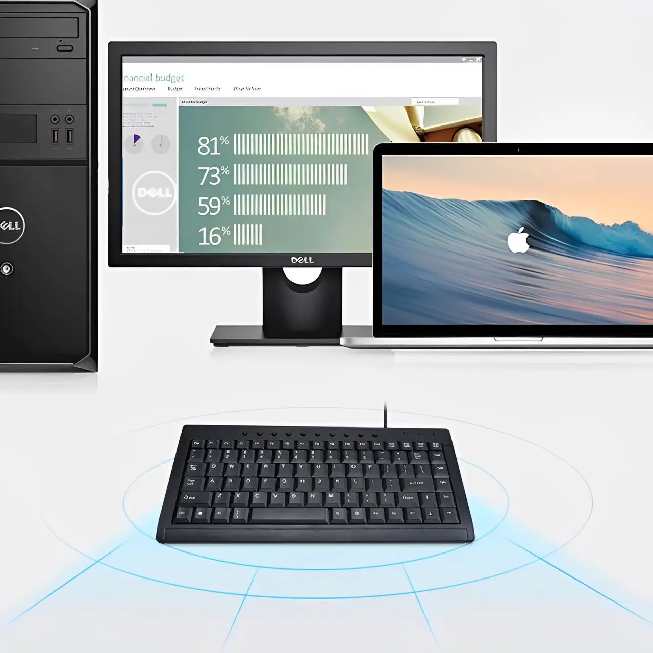 USB صغير متعدد الوظائف Teclado ، Com