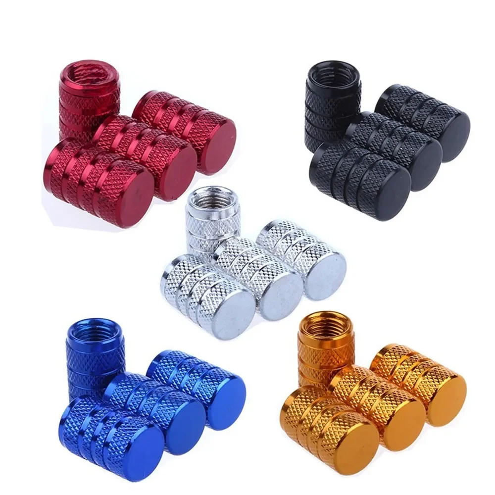 4 szt. Opona samochodowa trzonek z nakrętka zaworu do opon z opona koło aluminiowym nakrętka zaworu powietrza nakrętka zaworu uniwersalne akcesoria samochodu — zdjęcie 2