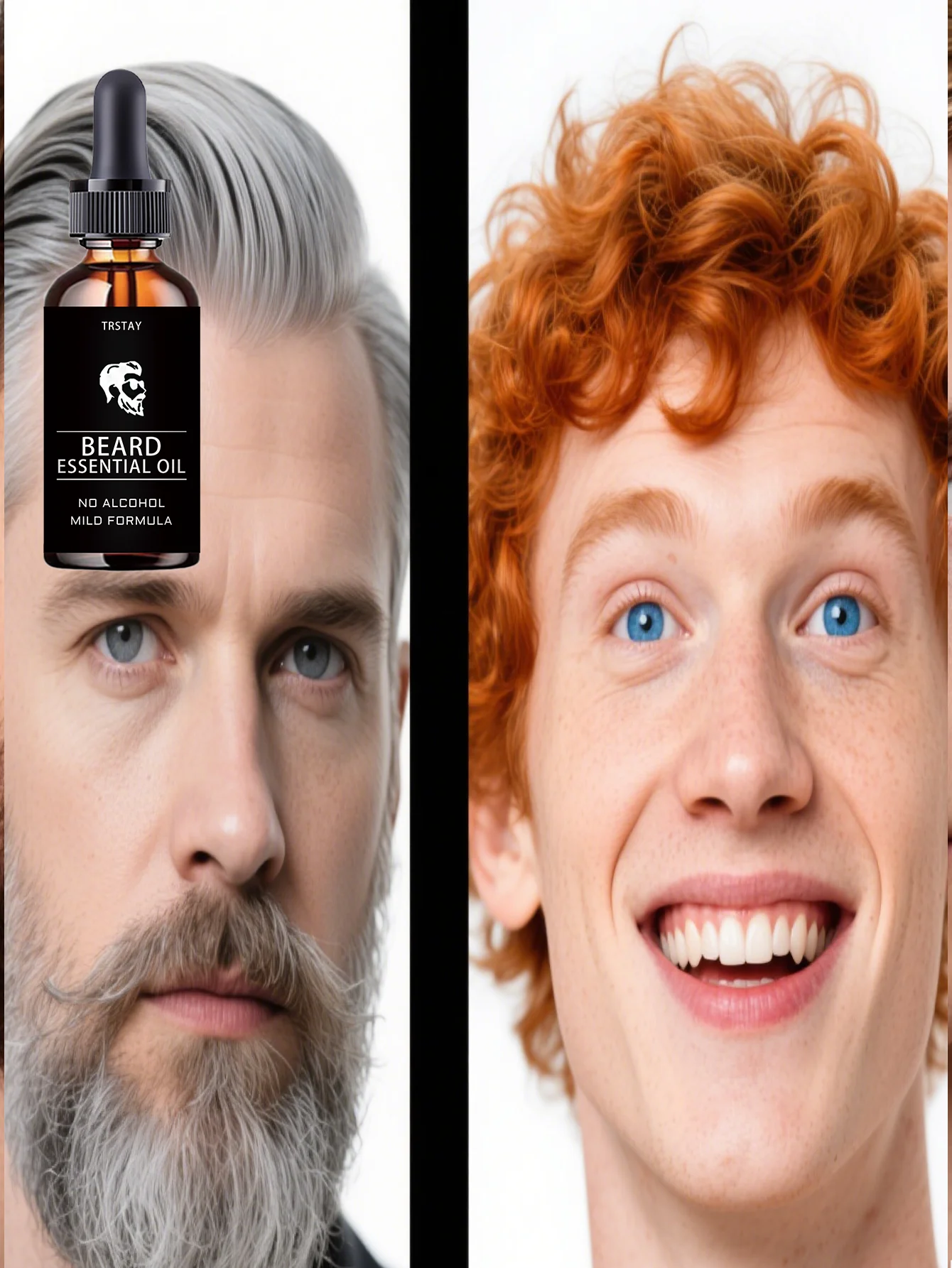 Moisturizing beard essential oil for dry beards to regain smooth texture and prevent hair loss with non greasy portable care sol - Image 3