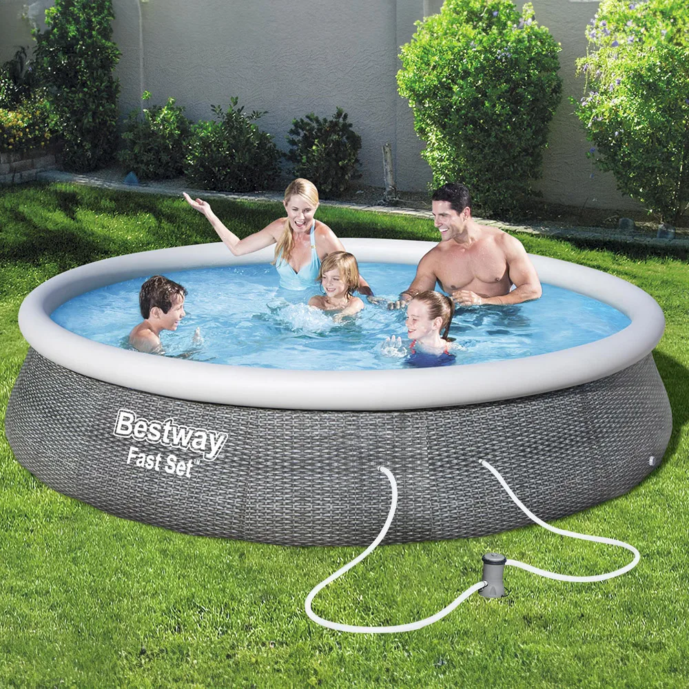 Best Way quick installation large circular complex filtration 396x84cm family water pool pool outdoor yard well original ground 57376