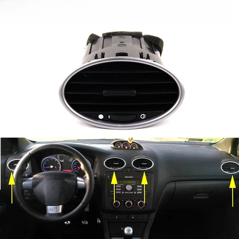 Auto Klimaanlage Auslass Armaturen brett Entlüftung sluft düse für Ford Focus mk2 2005 2006 2007