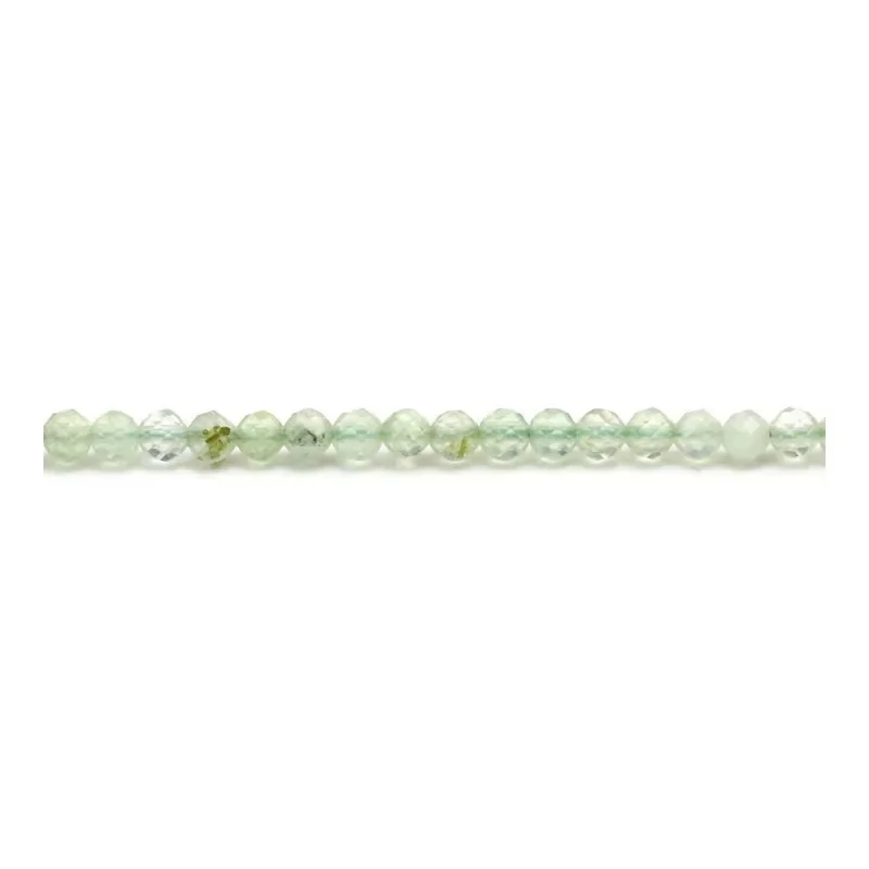 

Prehnite Beads Strand Faceted Round 2-12mm For Making Jewelry Bracelet Craft DIY Necklace Earrings