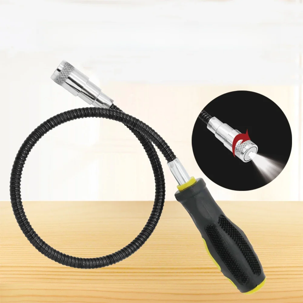 Flexible Magnetic Pickup Tool Claws Bend Curve Grabber Magnet Snake Long Reach Spring Pick-Up Bendable Retriever Stick Key Nut