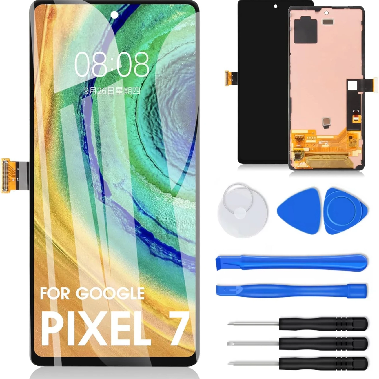 

NEW For Google Pixel 7 6.3'' For AMOLED Google Pixel 7 GVU6C GQML3 GO3Z5 LCD Display Touch Screen Digitizer Assembly Replacement