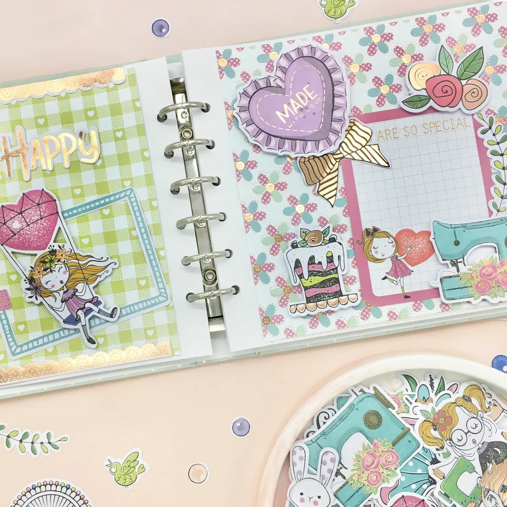 Kreatywna ścieżka 150 sztuk drukowane folia papieru Diecuts Ephemera kształty projekt Scrapbooking Cardmaking Journal upiększeń dekoracji