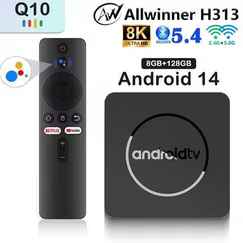 Android14 TV Box Q10 Allwinner H313 Supports 2.4G&amp;5G Dual Wifi 8K 64G 128G Rom Set Top Box Media Player TV Box Voice Set Top Box